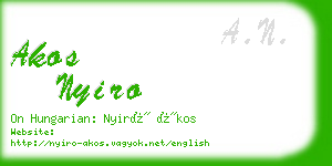 akos nyiro business card